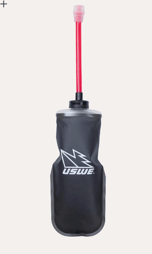 0,5L Softflask with straw, Rocket, Black